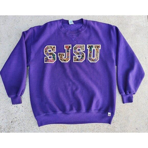 Vintage San Jose State University SJSU college crewneck - Picture 1 of 7